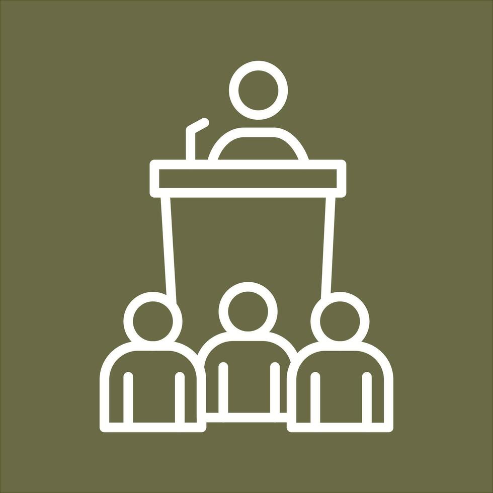 Press Conference Icon Design vector