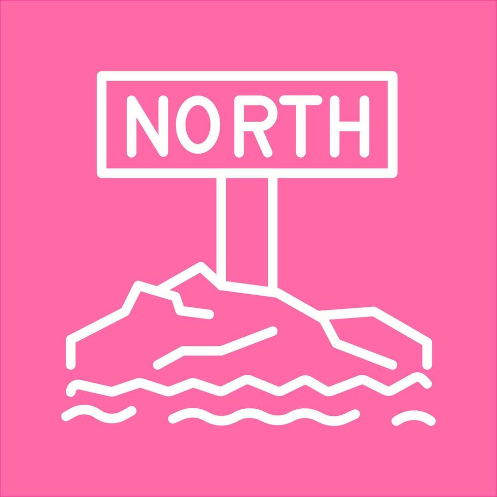 Northpole Icon Design vector