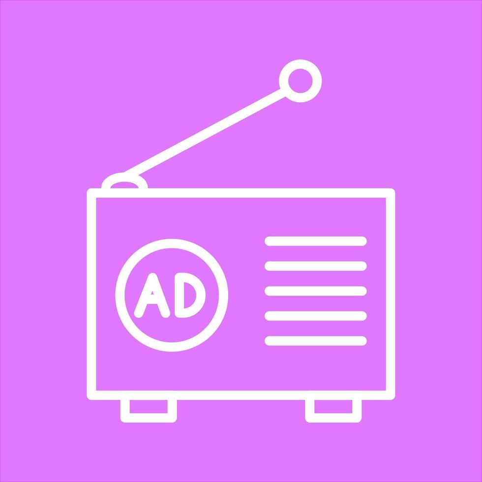Radio Ad Icon Design vector