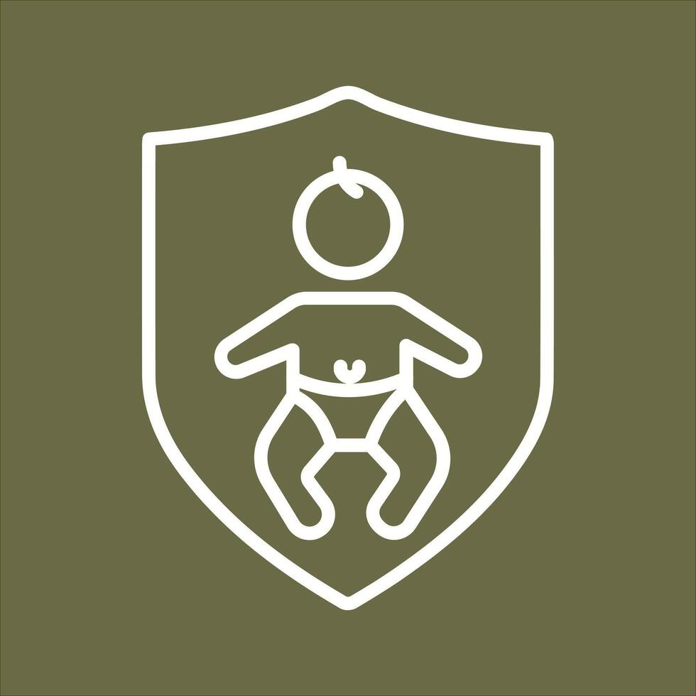 Baby Safety Icon Design vector