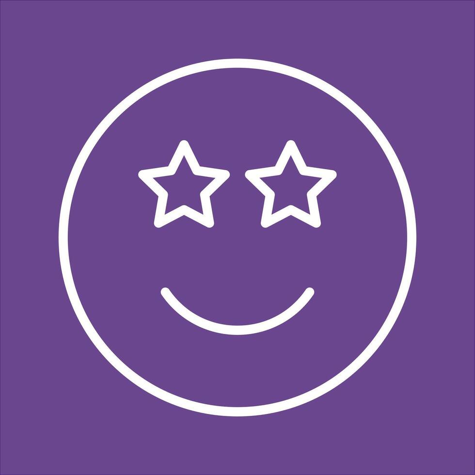 Star-Struck Icon Design vector