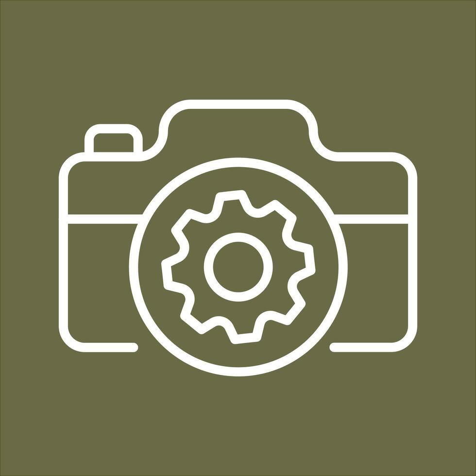 Camera Settings Icon Design vector
