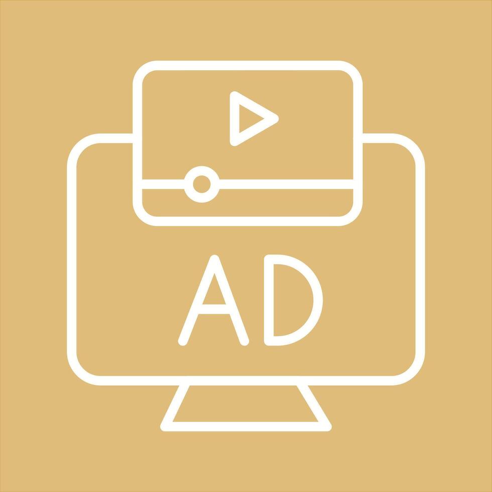 Ad Icon Design vector