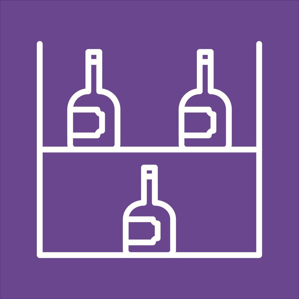 Wine Rack Icon Design vector