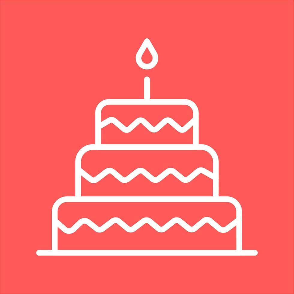 Cake Topper Icon Design vector