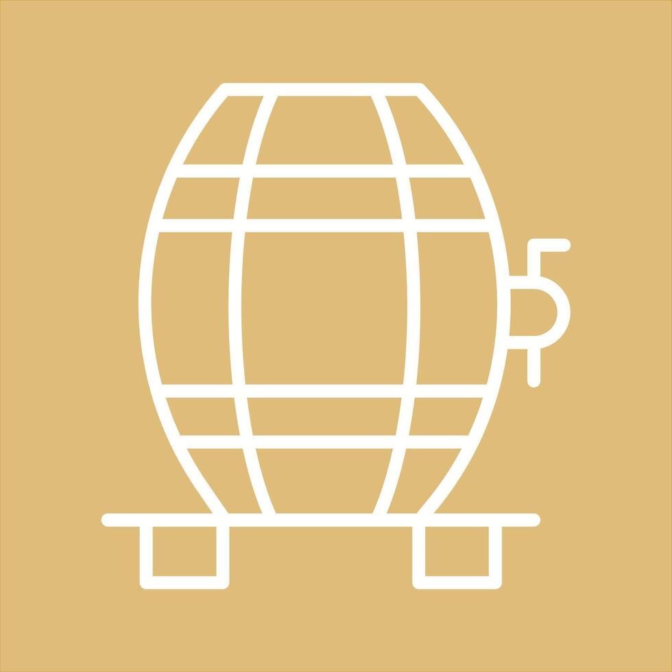 Wine Cask Icon Design vector