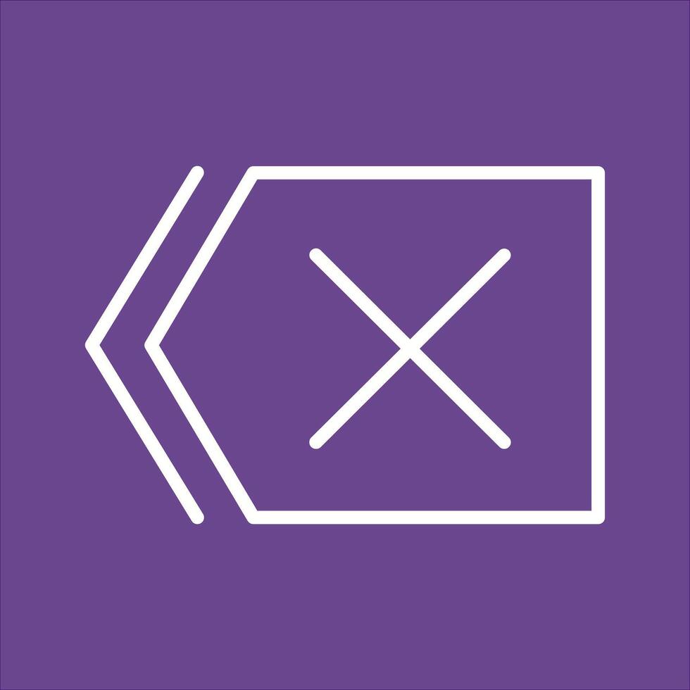 Delete Icon Design vector