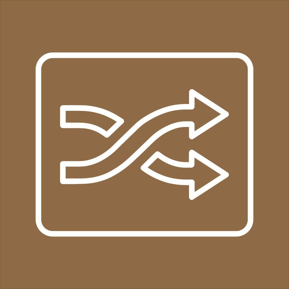 Shuffle Tracks Button Icon Design vector