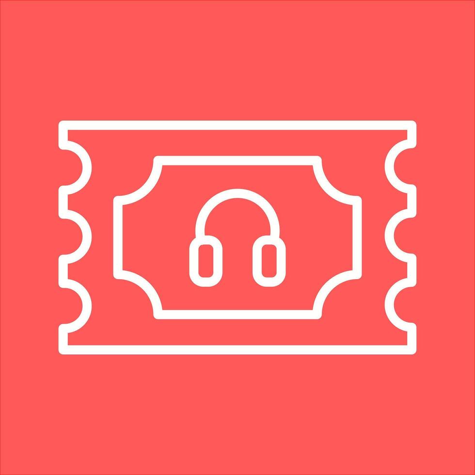 Support Ticket Icon Design vector