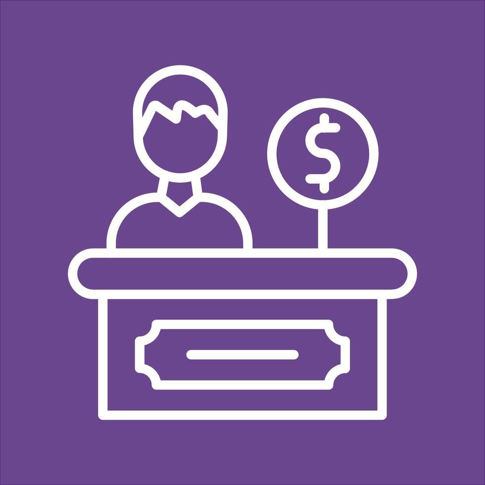 Cashier Icon Design vector