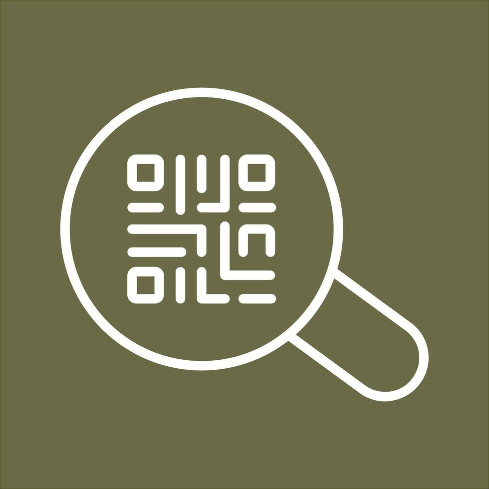 QR Code App Icon Design vector