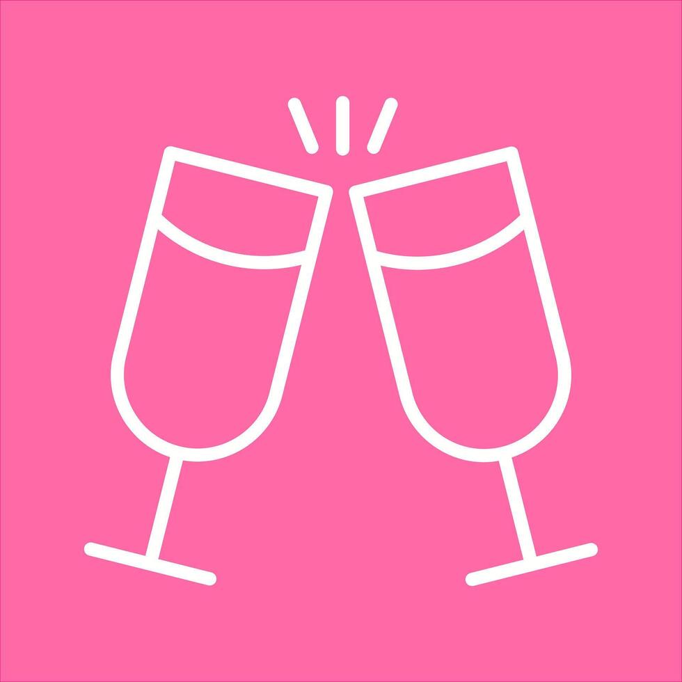 Wine Cheers Icon Design vector