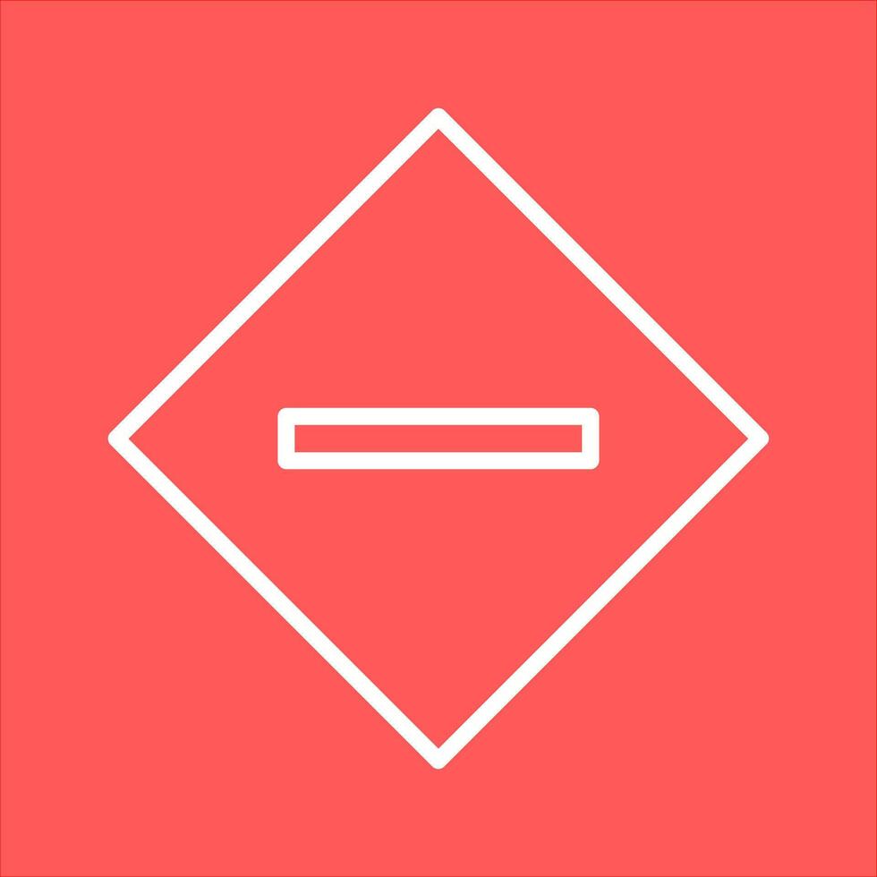 Minus Sign Icon Design vector