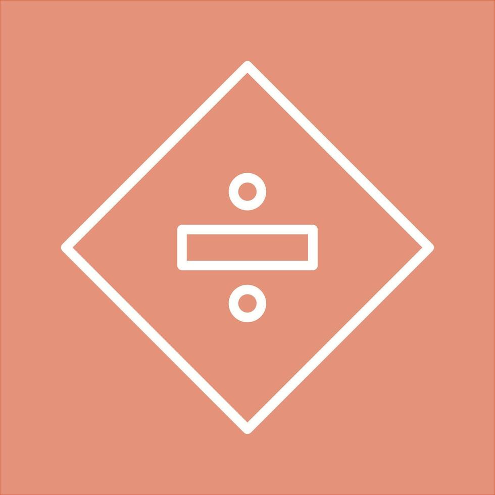 Division Sign Icon Design vector