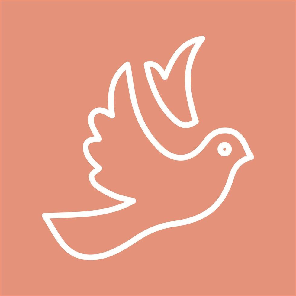 Dove of Peace Icon Design vector