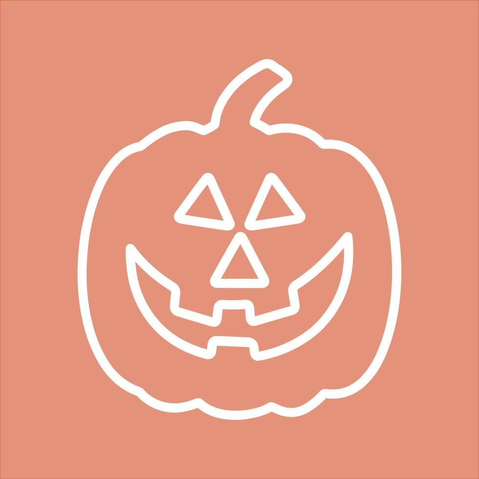 Jack-O-Lantern Icon Design vector
