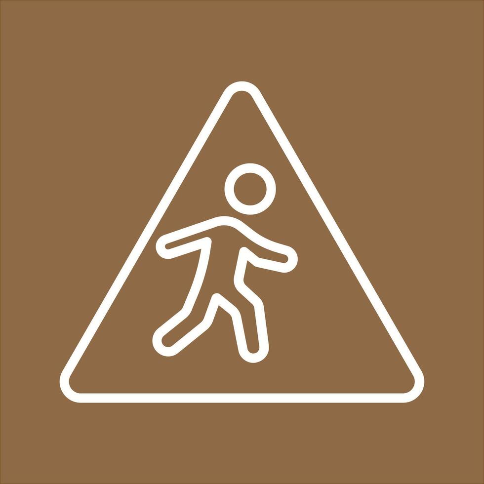 Children Crossing Icon Design vector