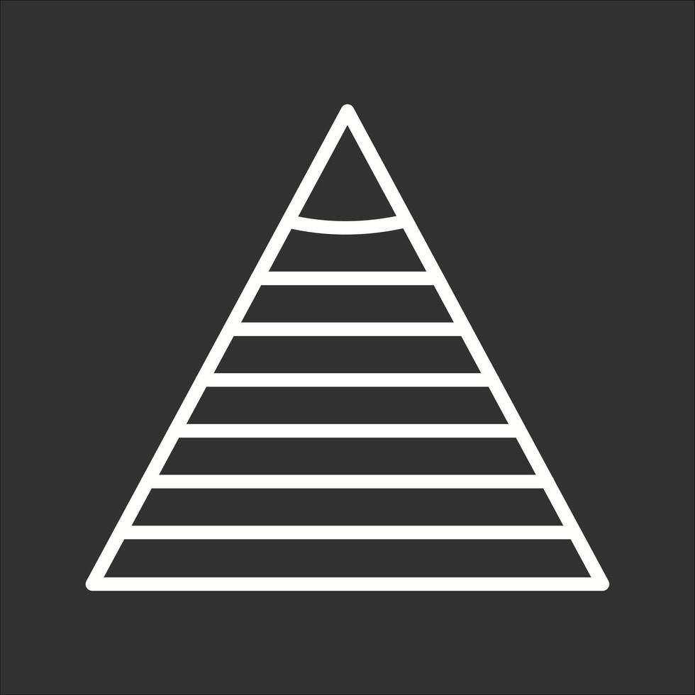 Pyramid Graph Icon Design vector