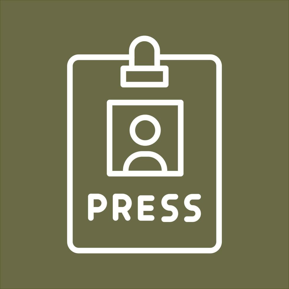 Press Pass Icon Design vector