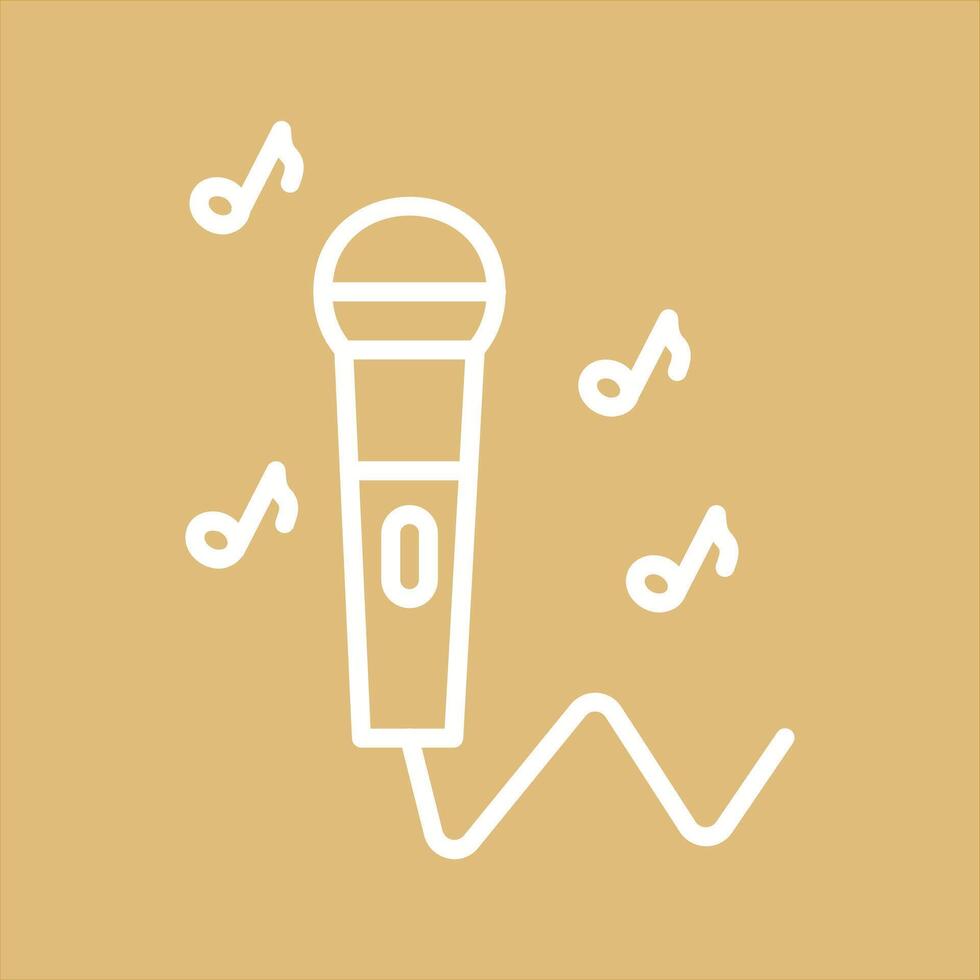 Karaoke Icon Design vector