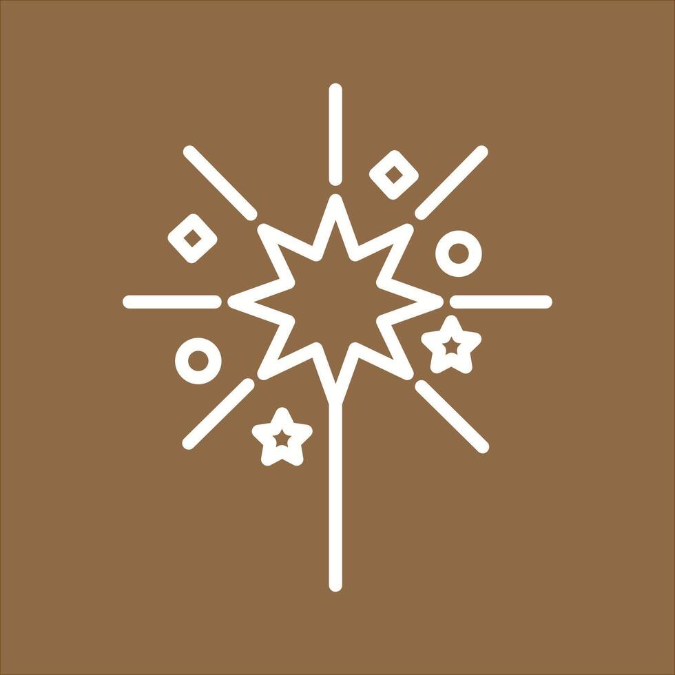 Sparklers Icon Design vector