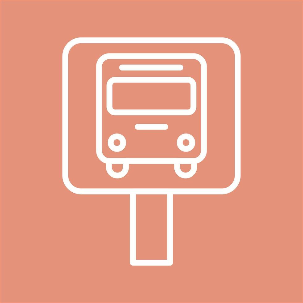 Bus Stop Icon Design vector