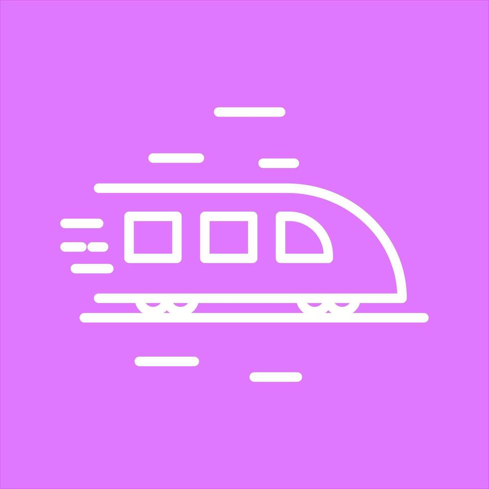 High Speed Train Icon Design vector