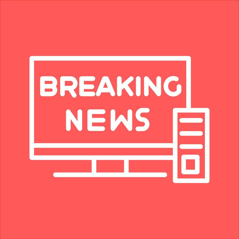 Breaking Story Icon Design vector