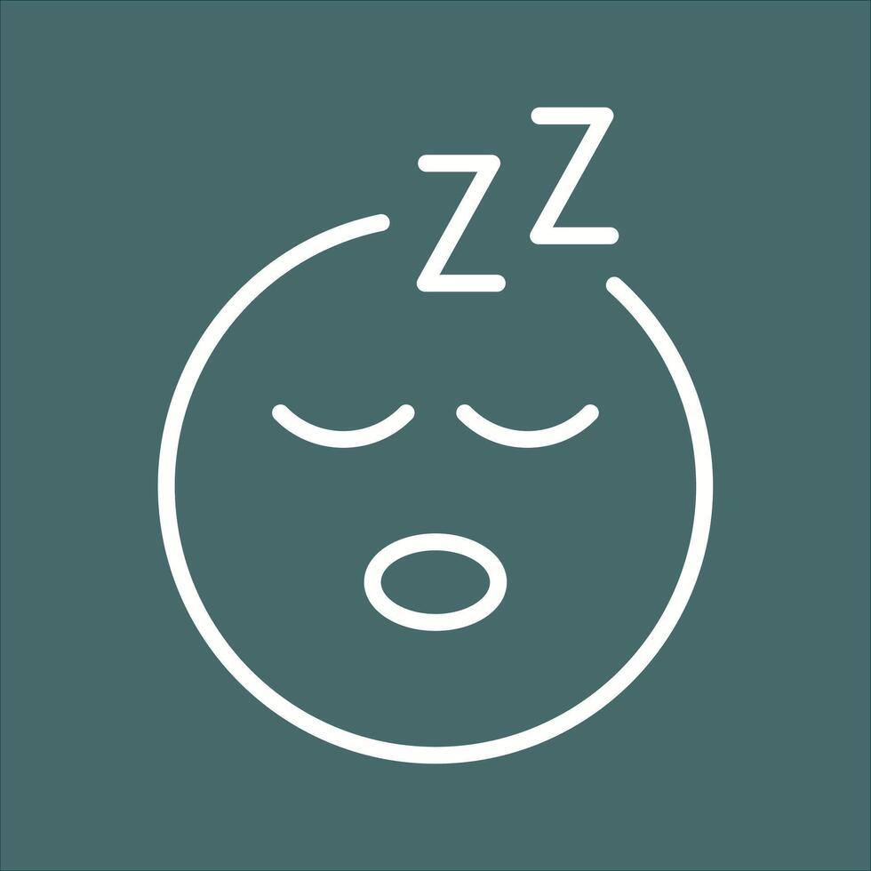 Sleeping Face Icon Design vector