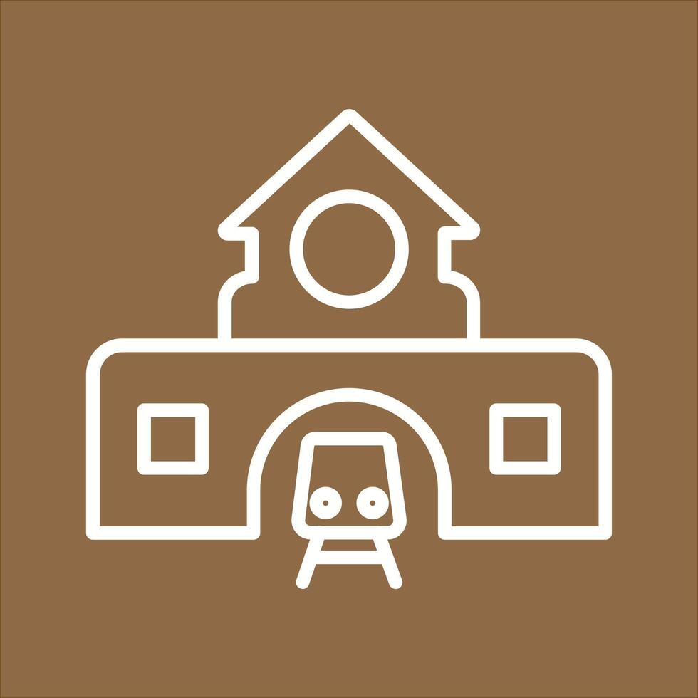 Train Station Icon Design vector