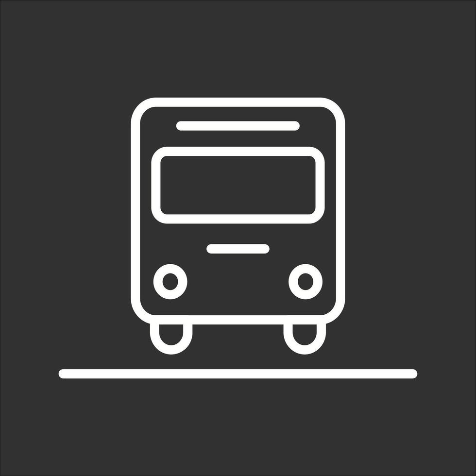 Oncoming Bus Icon Design vector