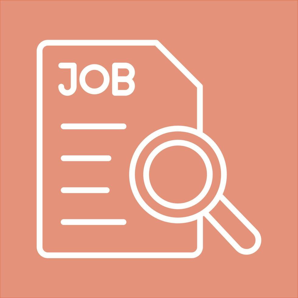 Job Search Icon Design vector