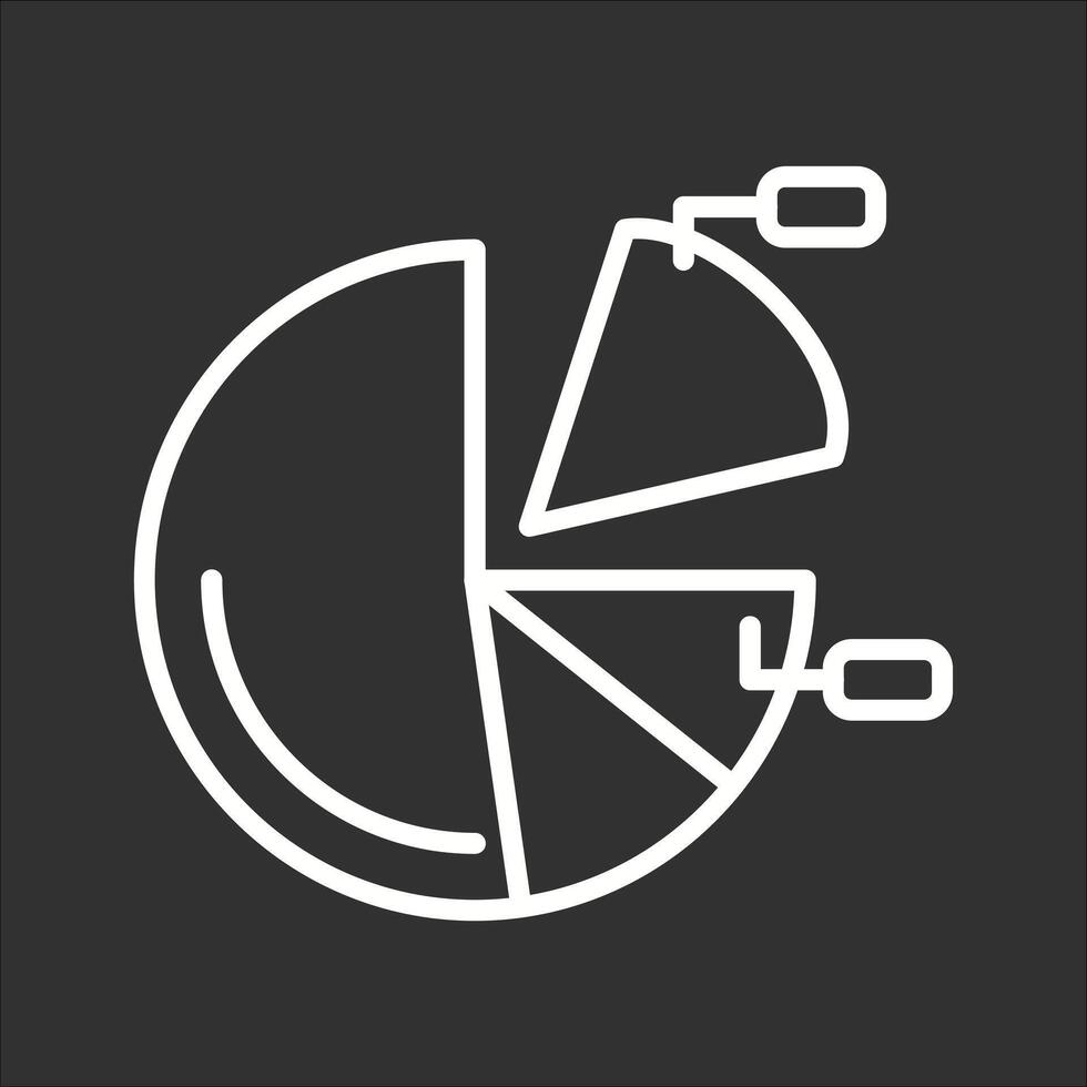 Pie Chart Icon Design vector