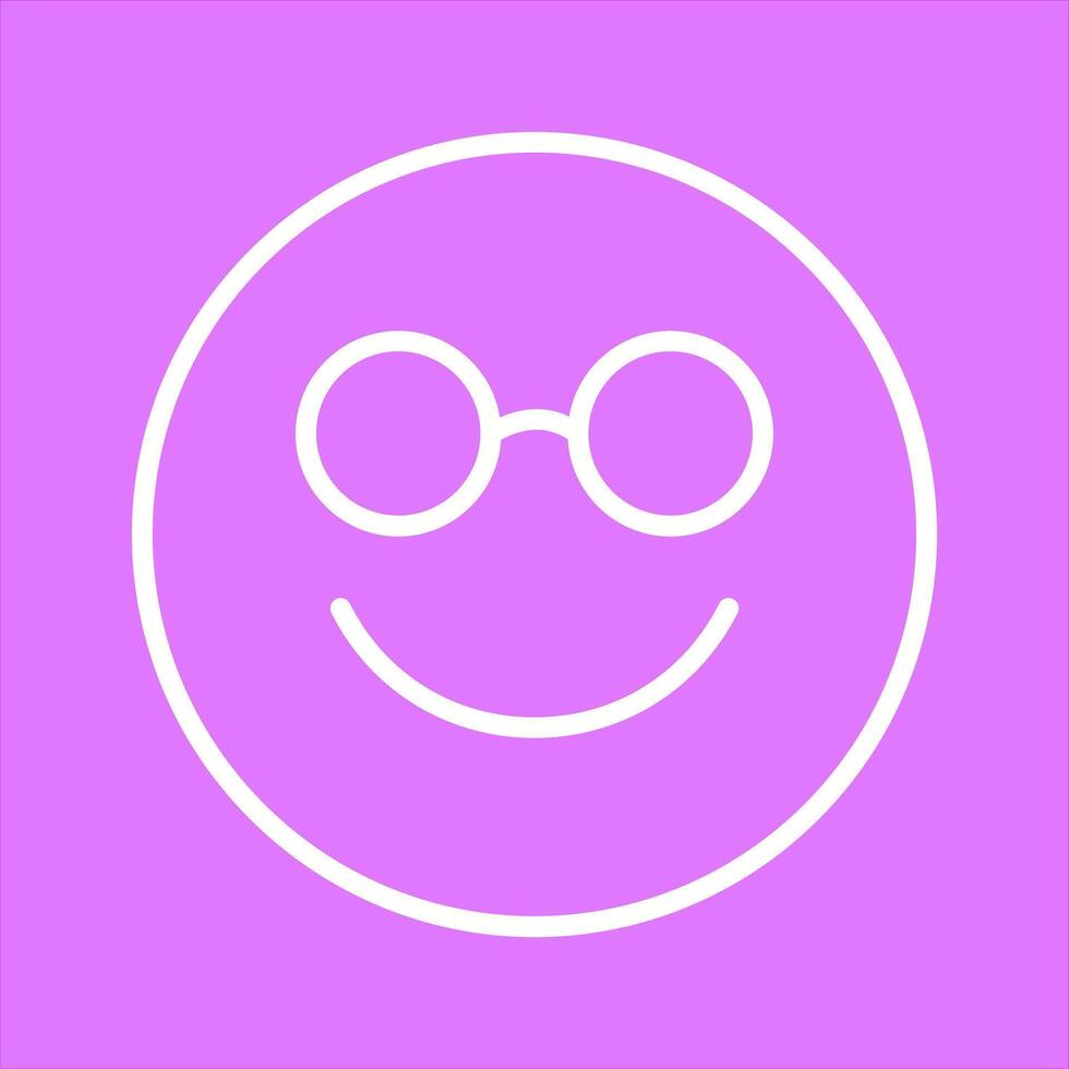Nerd Face Icon Design vector