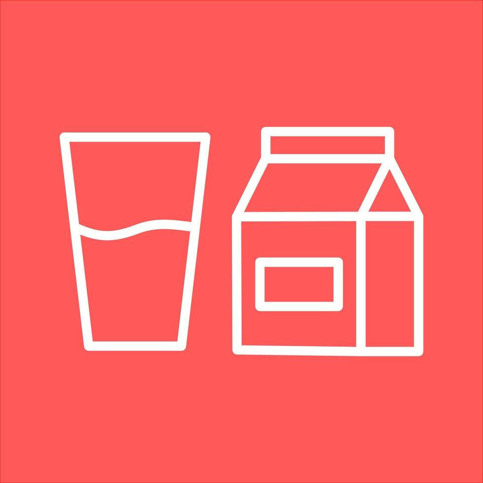 Glass of Milk Icon Design vector