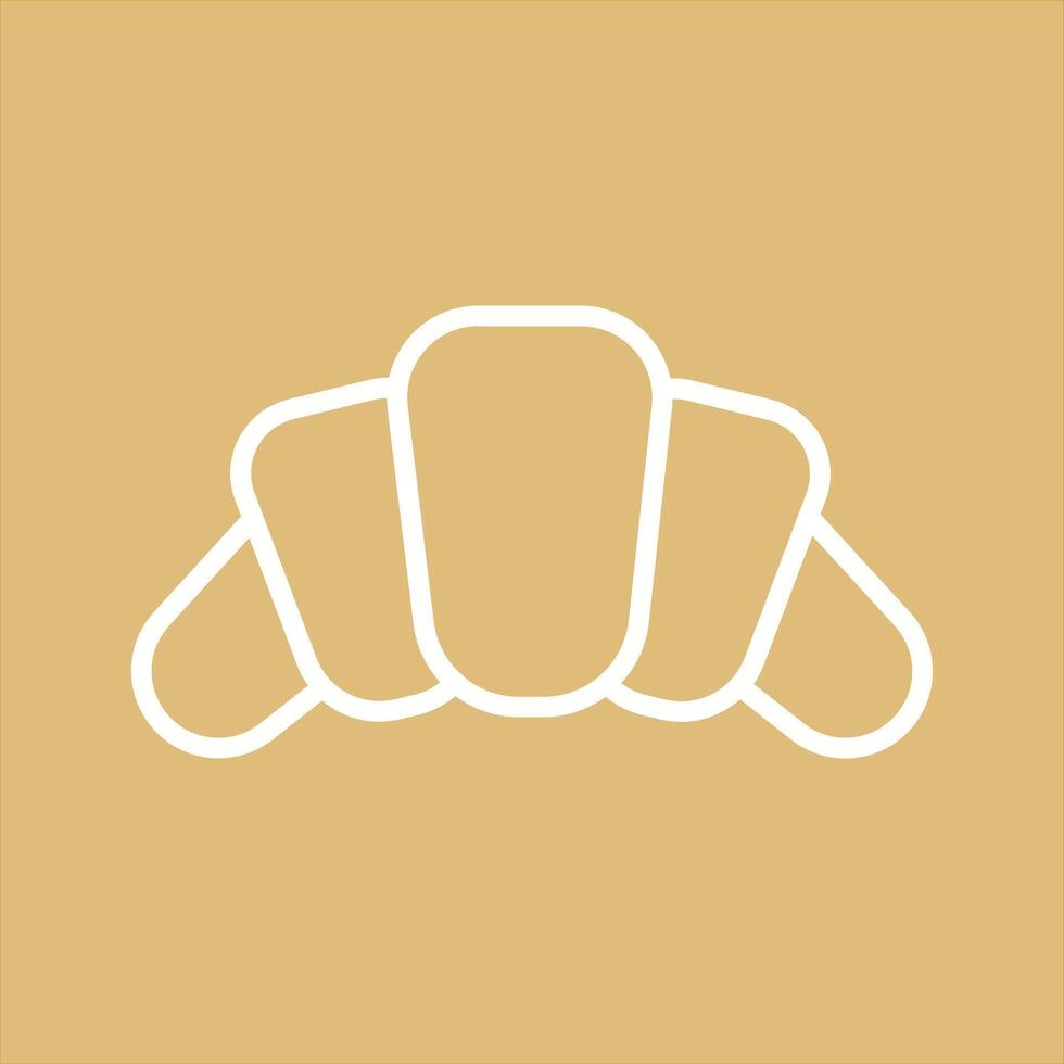 Croissant Icon Design vector