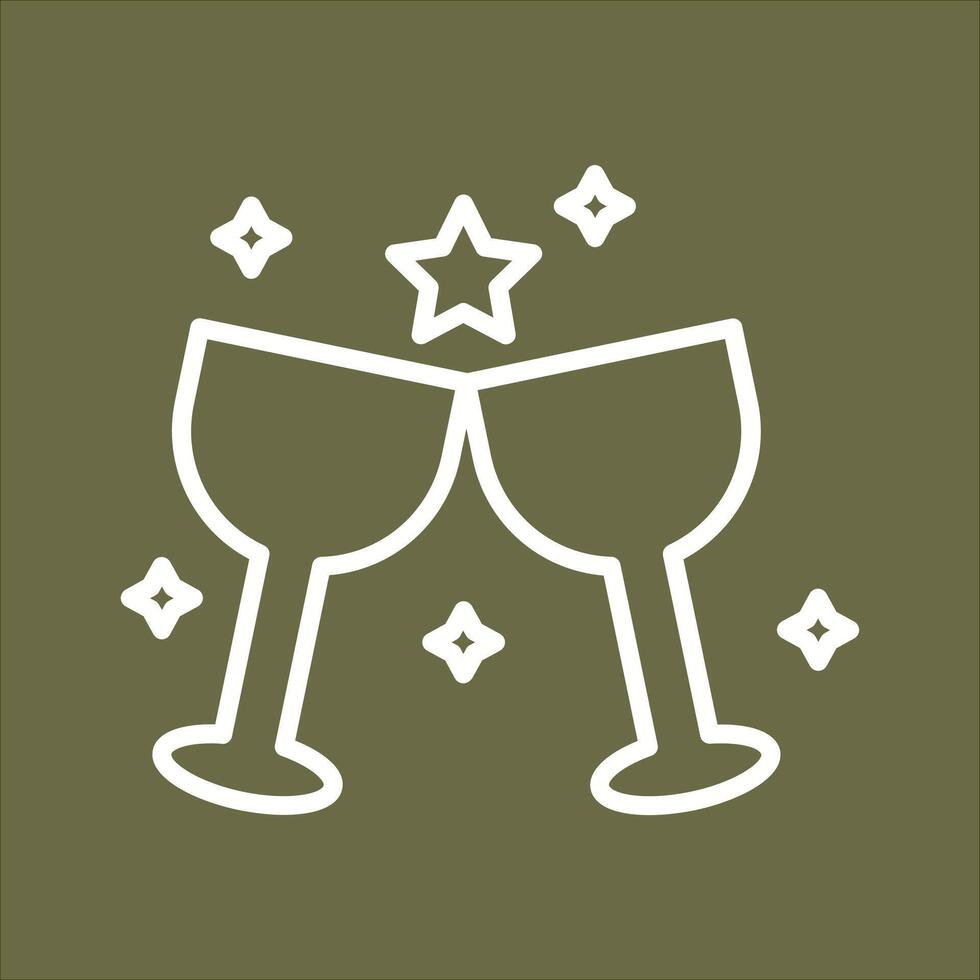 Wine Party Icon Design vector