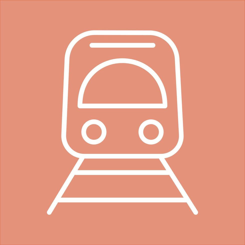 Light Rail Icon Design vector