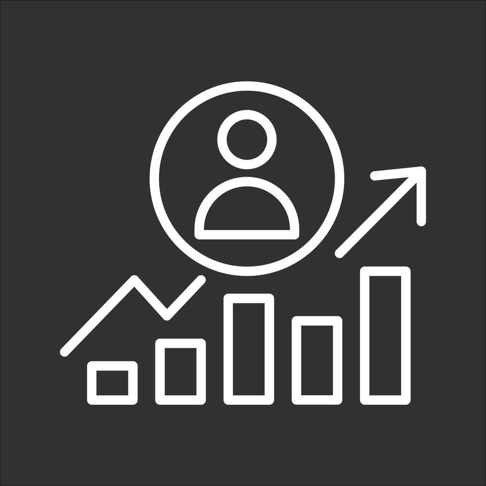 Career Growth Icon Design vector