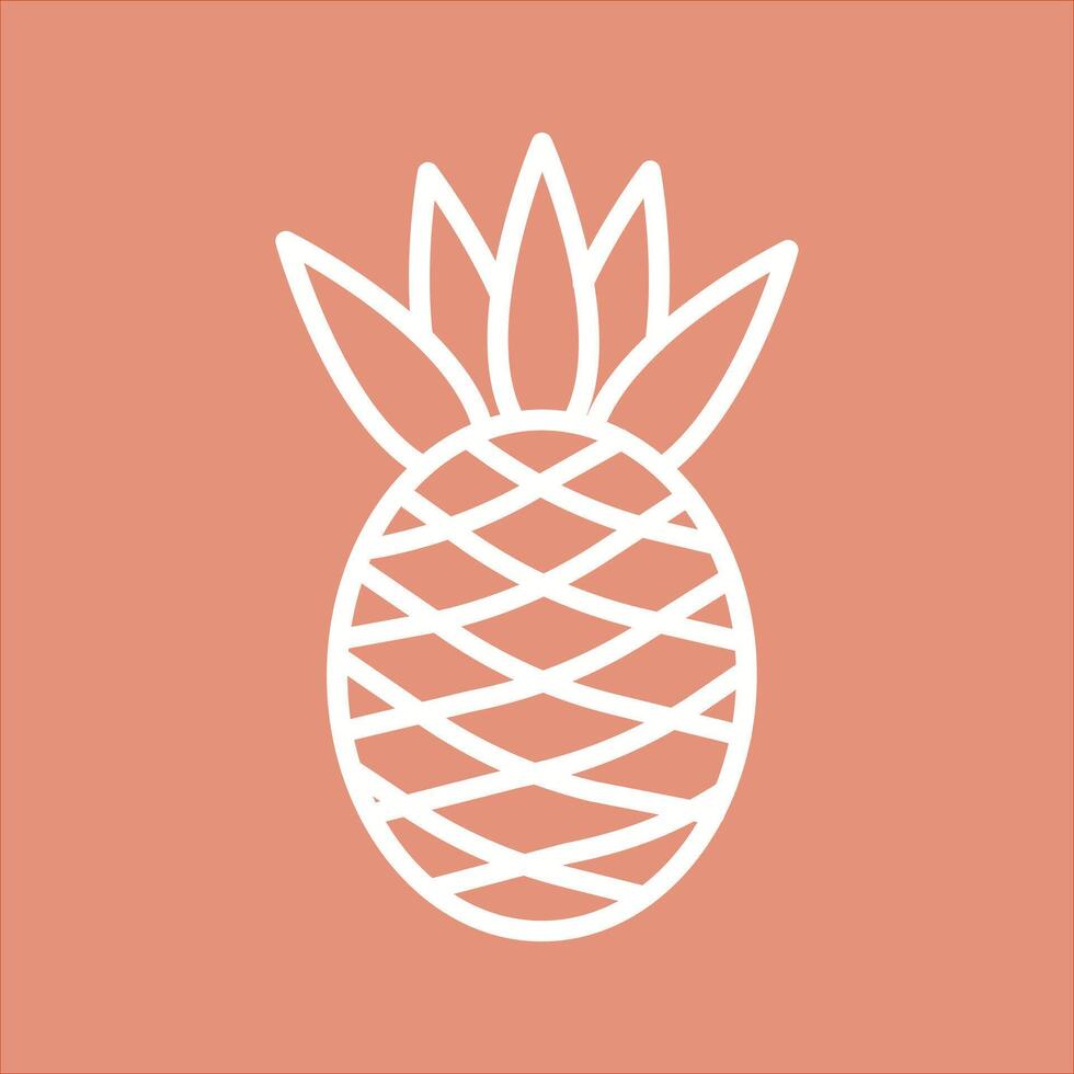 Pineapple Icon Design vector