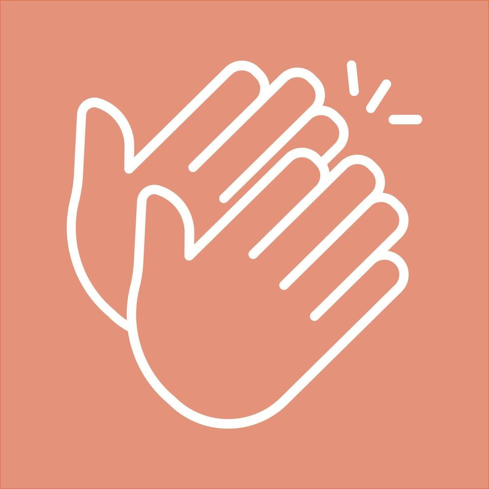 Clapping Hands Icon Design vector