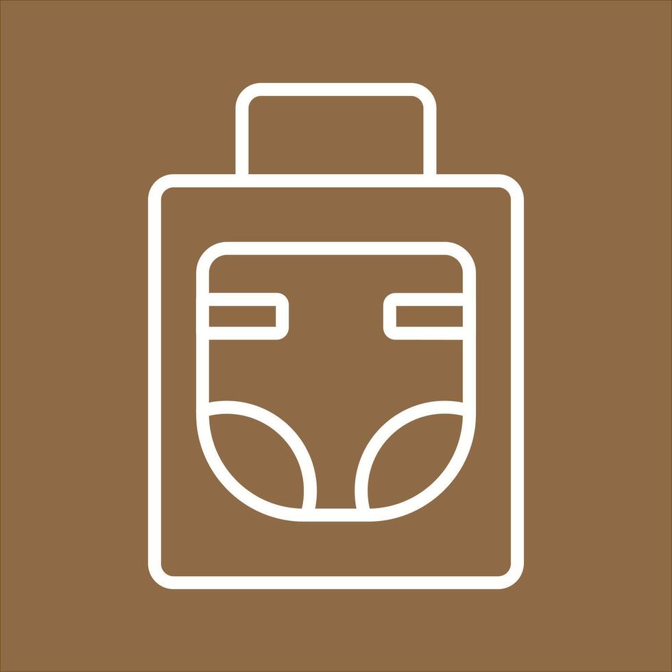 Diaper Bag Icon Design vector