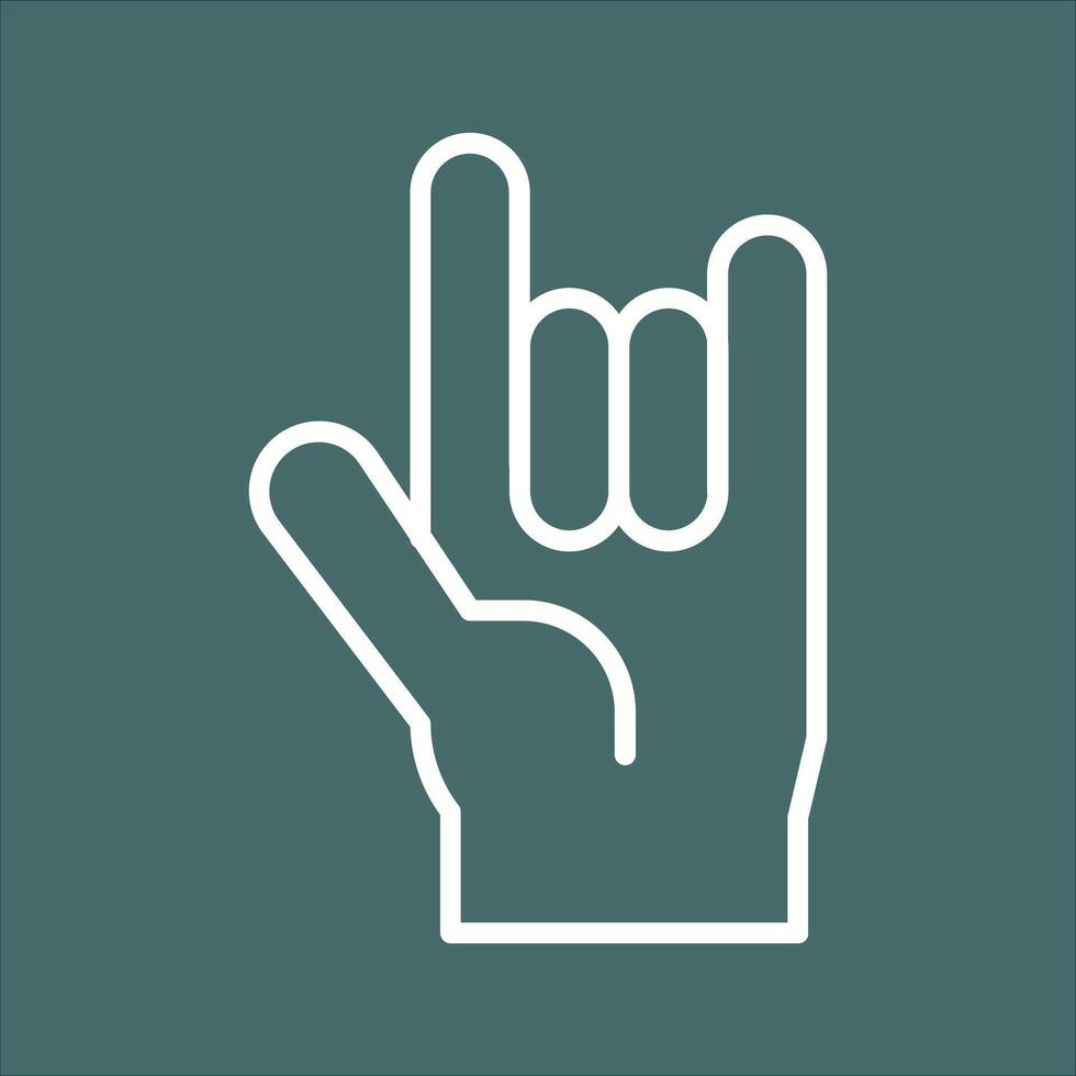 Love You Gesture Icon Design vector