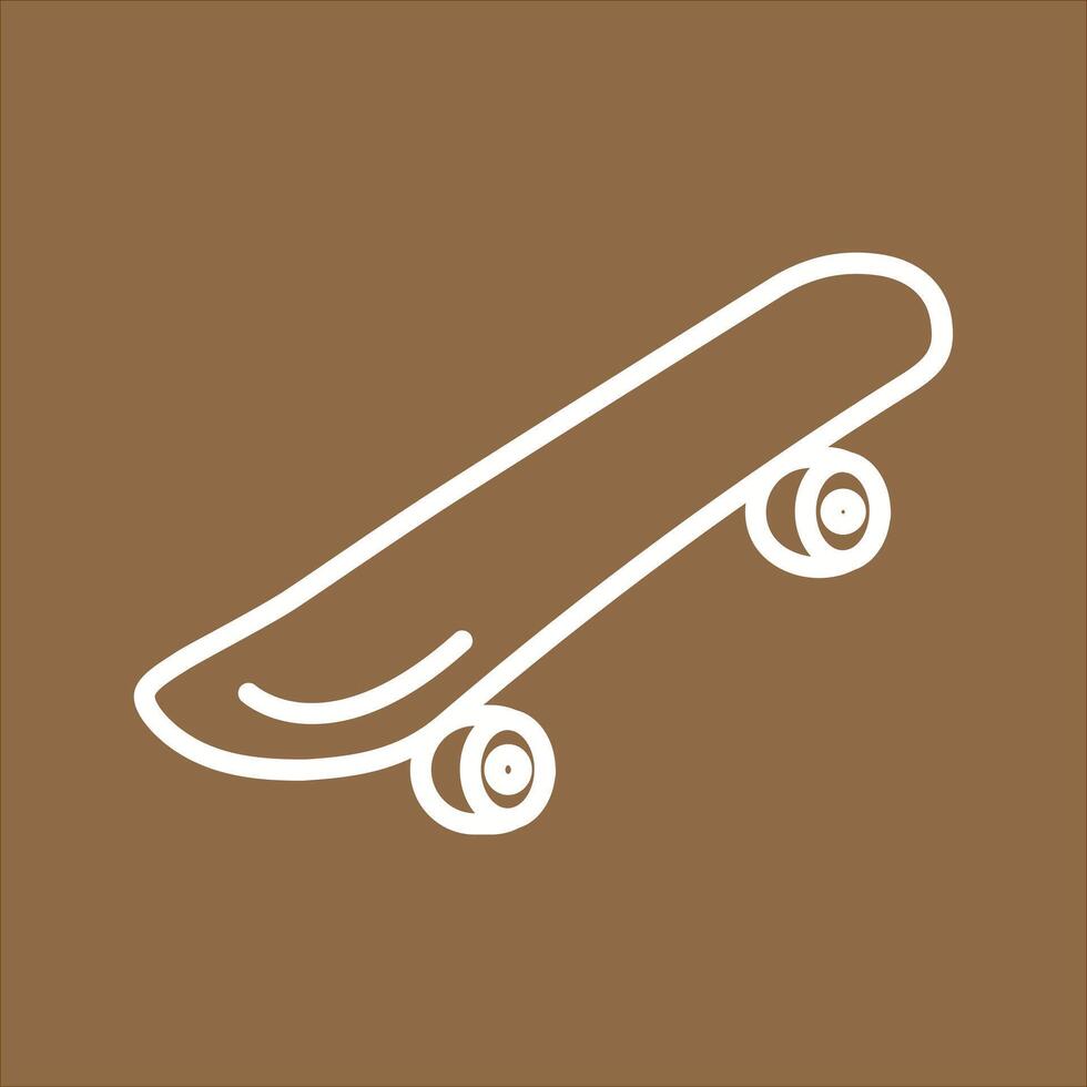 Skateboard Icon Design vector