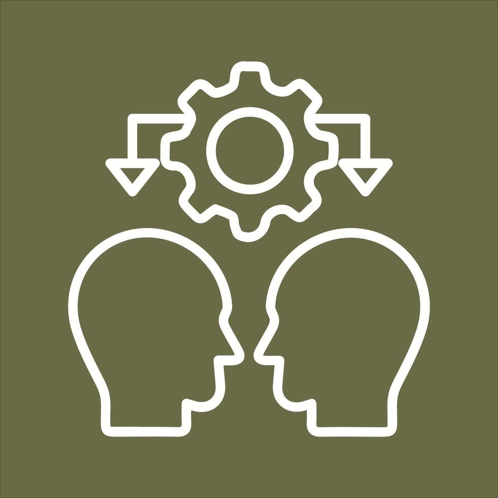 Conflict Management Icon Design vector