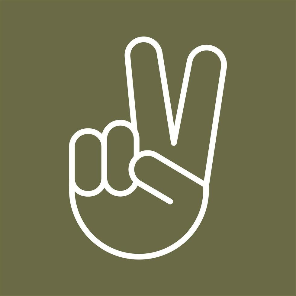 Victory Hand Icon Design vector
