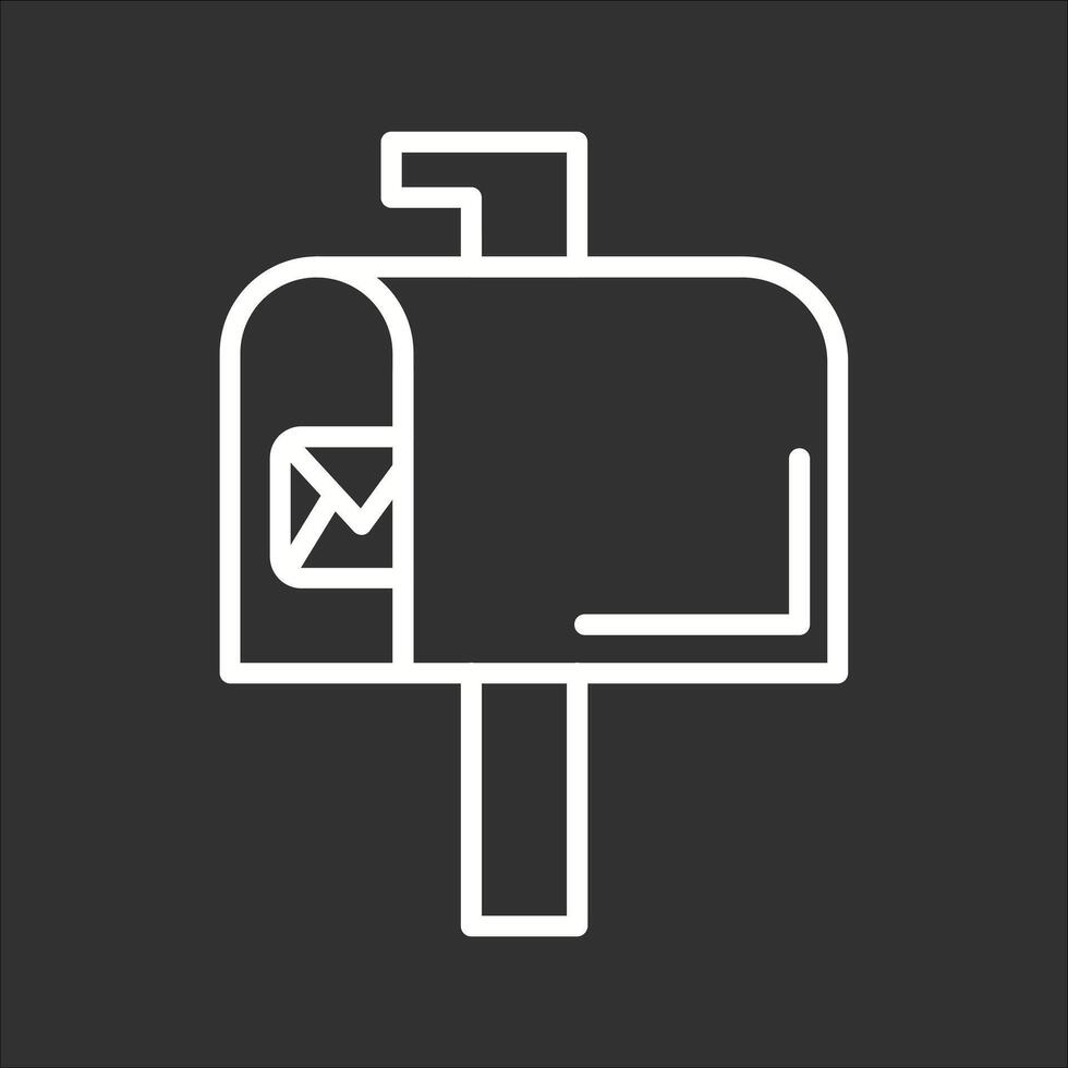 Mailbox Key Icon Design vector