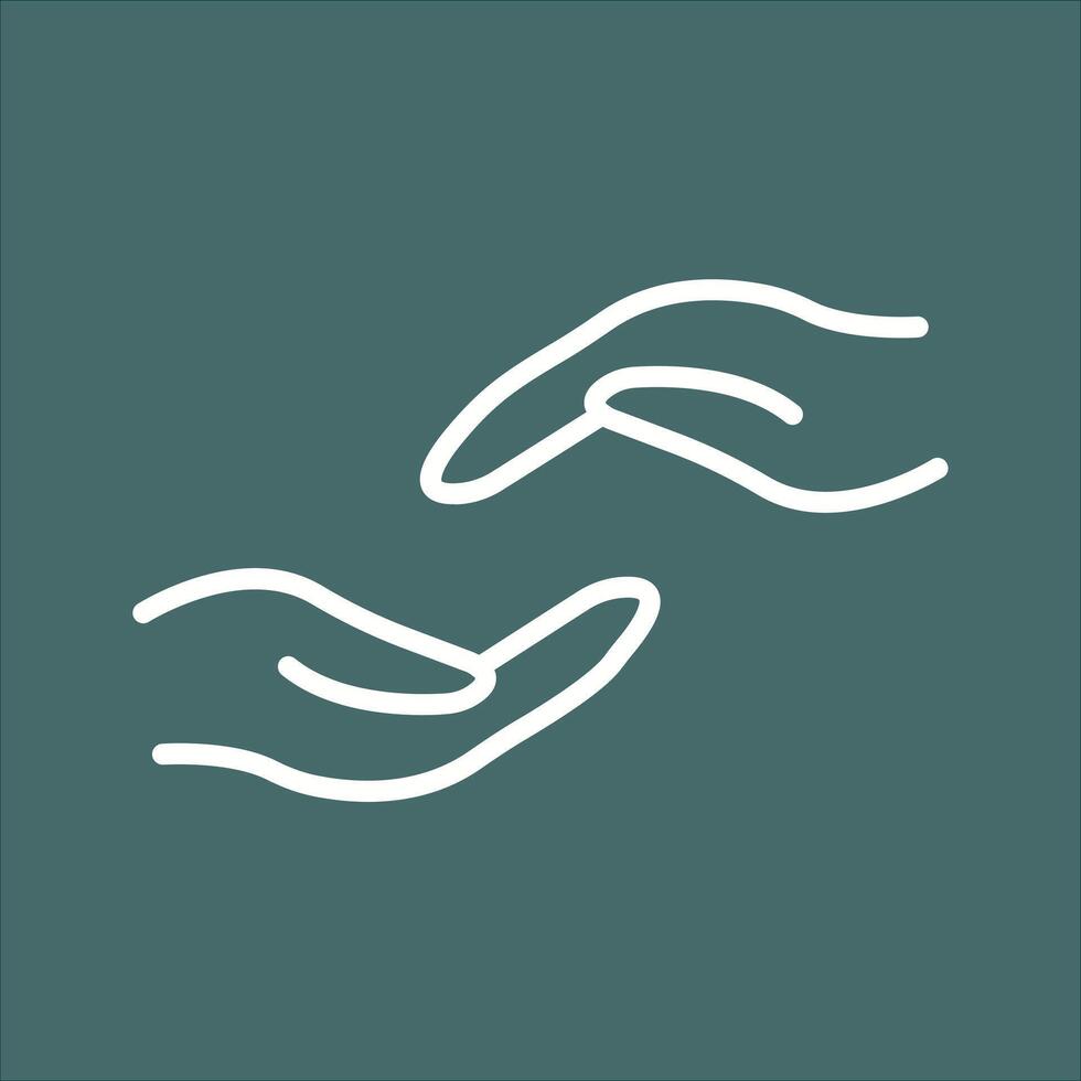Supportive Hand Icon Design vector