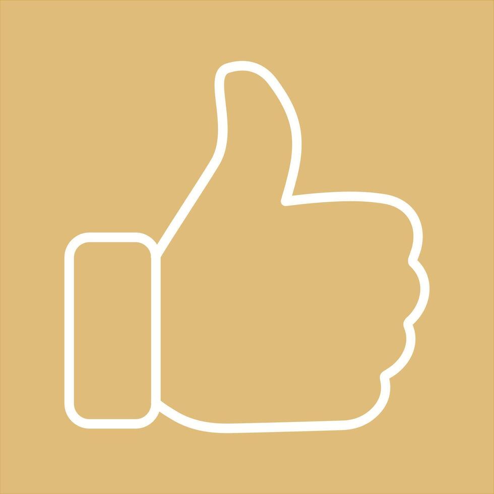 Thumbs Up Icon Design vector