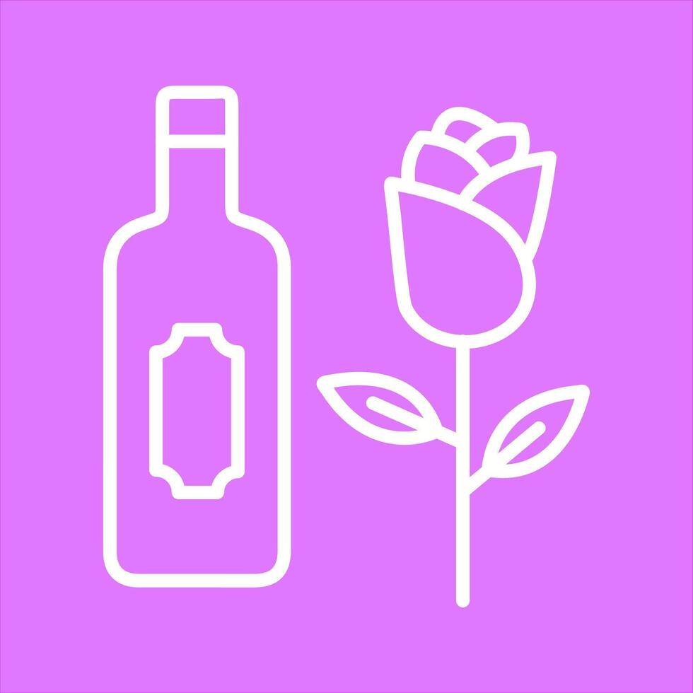 Wine and Roses Icon Design vector